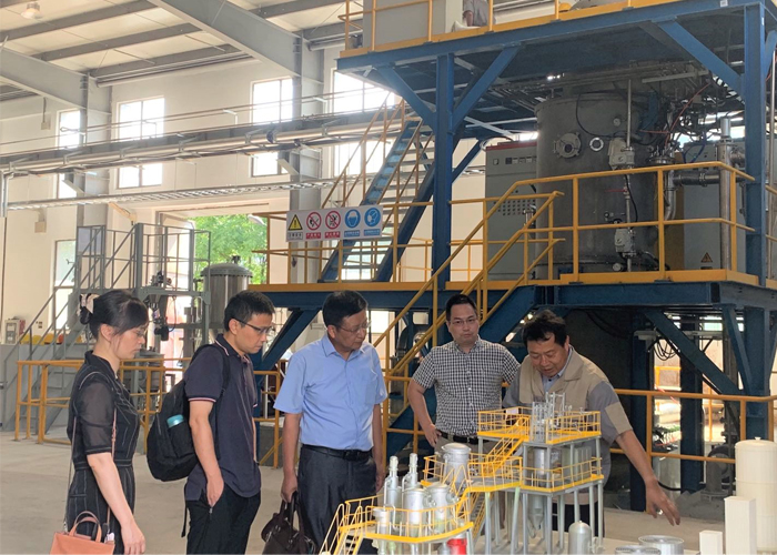 市科技局领导调研南京尚吉增材制造材料研究院  